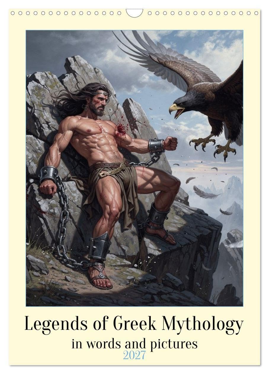 Legends of the Greek Mythology (Wall Calendar 2027 DIN A3 portrait), CALVENDO 12 Month Wall Calendar