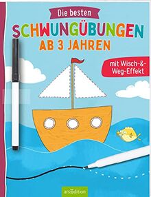 Die besten Schwungübungen ab 3 Jahren: Mit Wisch-&-Weg-Effekt! | Erste einfache Schreibübungen für Kindergartenkinder