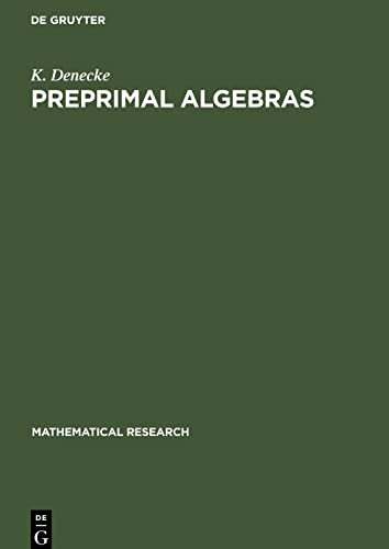 Preprimal Algebras