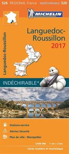 LANGUEDOC ROUSSILLON 17526 CARTE MICHELIN KAART 2017