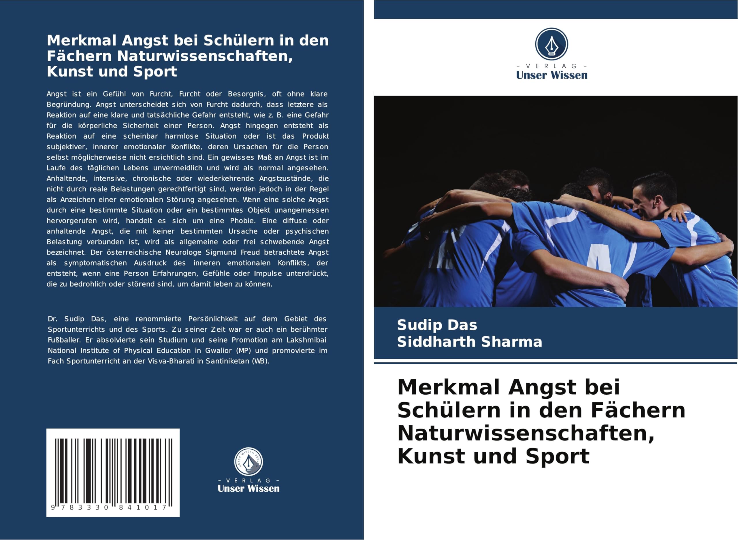 Merkmal Angst bei Schülern in den Fächern Naturwissenschaften, Kunst und Sport