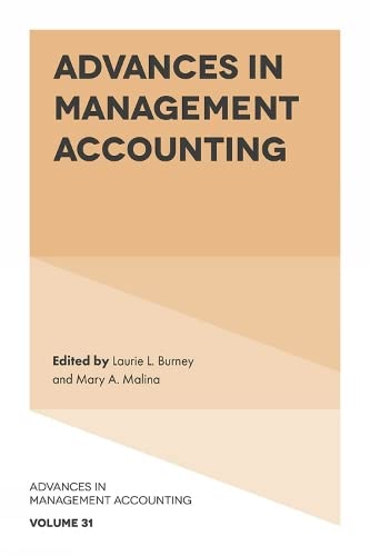 Advances in Management Accounting (Advances in Management Accounting, 31, Band 31)