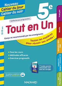 Tout en un 5e, 12-13 ans : toutes les matières pour réussir son année !