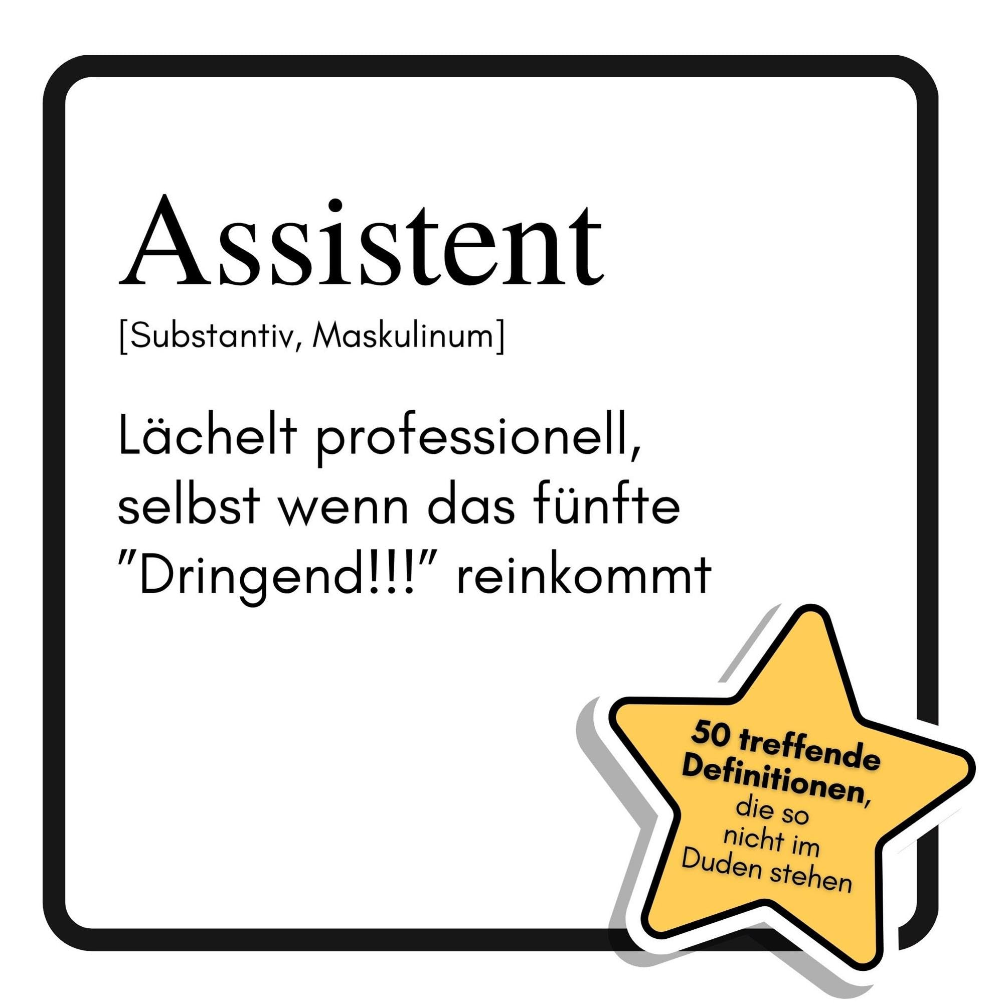 Assistent: Lächelt professionell, selbst wenn das fünfte Dringend!!!  reinkommt