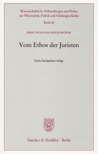 Vom Ethos der Juristen