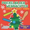 Prickelbilder: Weihnachten - Das große Prickel Mal- und Bastelbuch für Kinder - Ausmalen, Prickeln, Schneiden - Prickelblock für Kinder Ab 3 Jahren