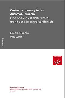 Customer Journey in der Automobilbranche: Eine Analyse vor dem Hintergrund der Markenpersönlichkeit