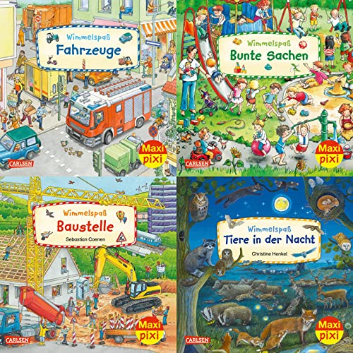 Maxi-Pixi-4er-Set 105: Wimmelbilder 8 (4x1 Exemplar): 4 Minibücher für Kinder ab 3 Jahren (105)
