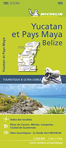 Carte Yucatan et Pays Maya Michelin