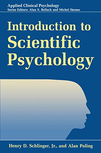 Introduction to Scientific Psychology (Nato Science Series B: (Closed))