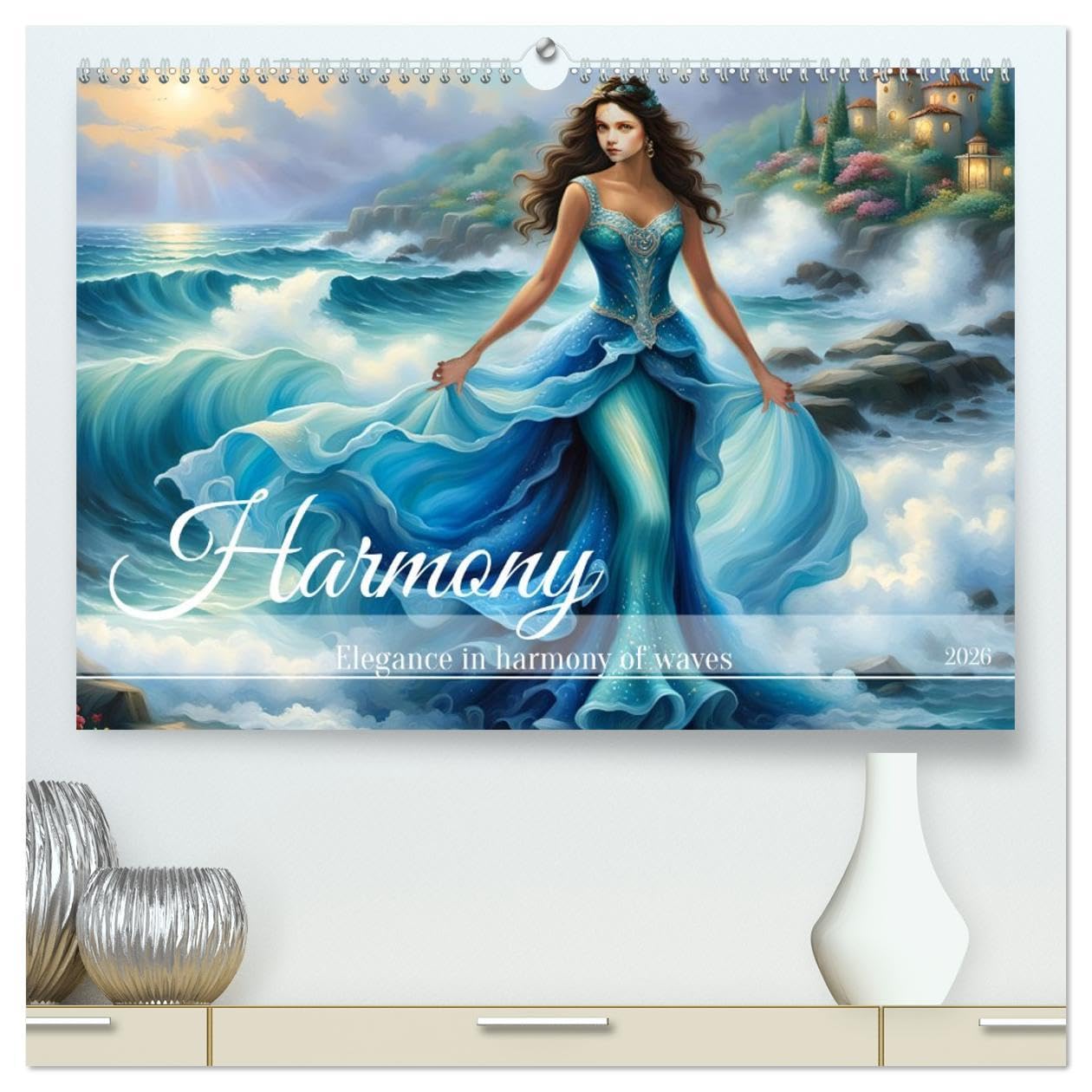 Harmony - Elegance in harmony of waves (High Quality Premium Wall Calendar 2026 DIN A2 landscape),CALVENDO 12 Month Wall Calendar: A year where the waves meet fashion.