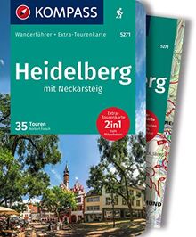 KOMPASS Wanderführer 5271 Heidelberg mit Neckarsteig, 35 Touren: mit Extra-Tourenkarte Maßstab, GPX-Daten zum Download