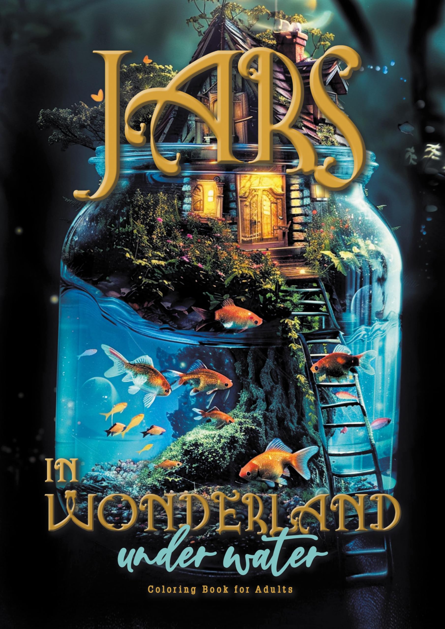 Monsoon Publishing Mini Wunderland Unter Wasser Malbuch Für Erwachsene, Fantasy Malbuch Für Erwachsene | Surreales Unterwasser Malbuch | Graustufen Malbuch | ... |