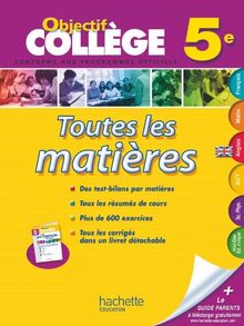 Toutes les matières, 5e