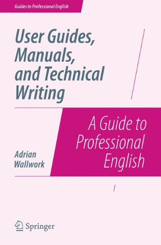 Guides to Professional English   User Guides Manuals and Technical Writing - Adrian Wallwork Kartoniert (TB)