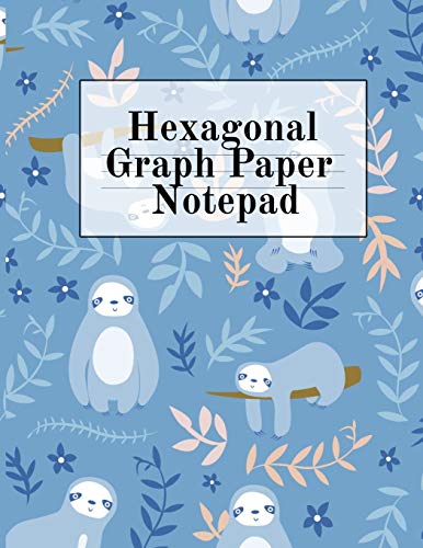 Crafty Hexagon Hexagonal Graph Paper Notepad, Hexagon Notebook (.2 Per Side, Small) - Draw, Doodle, Craft, Tilt, Quilt, Video Game & Mosaic Decoration Project
