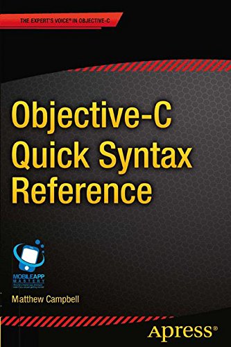 Objective-C Quick Syntax Reference - Matthew Campbell Kartoniert (TB)