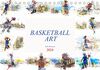 Basketball Art (Tischkalender 2024 DIN A5 quer): Ein Kunstkalender mit dem Thema Basketball (Monatskalender, 14 Seiten ) (CALVENDO Sport)