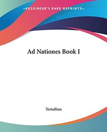 Ad Nationes Book I