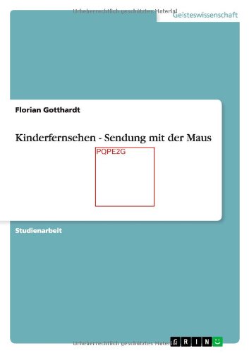 Kinderfernsehen - Sendung mit der Maus