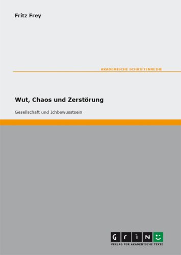 Wut, Chaos und Zerstörung - Gesellschaft und Ichbewusstsein
