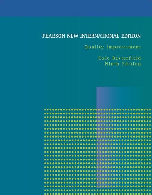 Quality Improvement: Pearson New International Edition