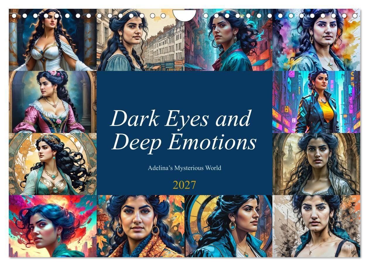 Dark Eyes and Deep Emotions, Adelina's Mysterious World (Wall Calendar 2027 DIN A4 landscape), CALVENDO 12 Month Wall Calendar