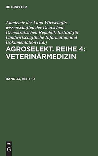 Agroselekt. Reihe 4: Veterinärmedizin