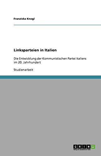 Linksparteien in Italien: Die Entwicklung der Kommunistischen Partei Italiens im 20. Jahrhundert
