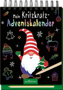 Mein Kritzkratz-Adventskalender: 24 zauberhafte Motive zum Freikratzen, für Kinder ab 5 Jahren