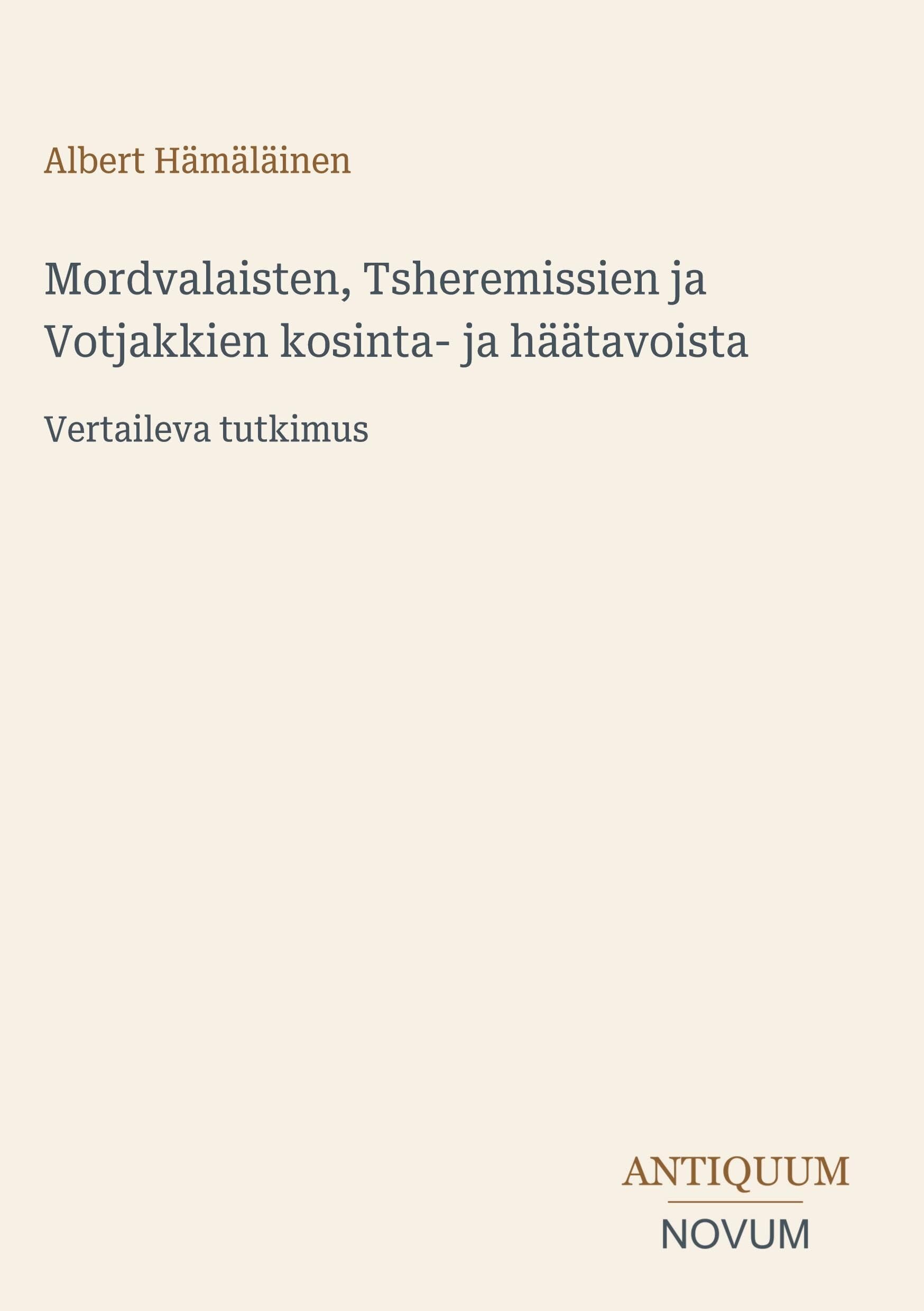 Mordvalaisten, Tsheremissien ja Votjakkien kosinta- ja häätavoista