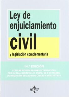 Ley de enjuiciamiento civil : y legislación complementaria (Derecho - Biblioteca De Textos Legales)