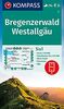 KOMPASS Wanderkarte Bregenzerwald, Westallgäu: 5in1 Wanderkarte 1:50000 mit Aktiv Guide, Detailkarten und Panorama inklusive Karte zur offline ... Langlaufen. (KOMPASS-Wanderkarten, Band 2)