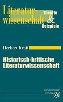 Historisch-kritische Literaturwissenschaft | Buch | Zustand gut