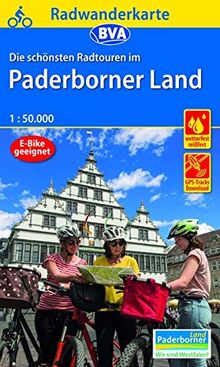 Radwanderkarte BVA Die schönsten Radtouren im Paderborner Land 1:50.000, reiß- und wetterfest, GPS-Tracks Download (Radwanderkarte 1:50.000)