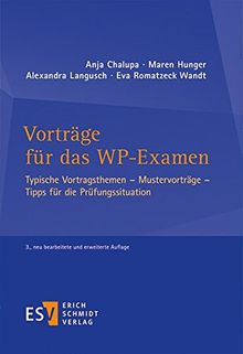 Vorträge für das WP-Examen: Typische Vortragsthemen _ Mustervorträge _ Tipps für die Prüfungssituation