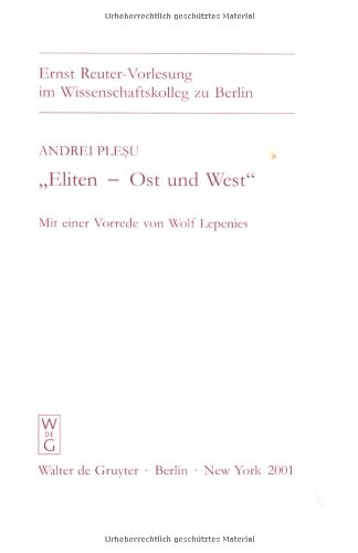 Eliten, Ost und West