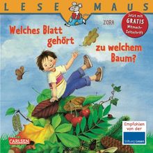 LESEMAUS, Band 47: Welches Blatt gehört zu welchem Baum?