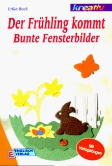 Der Frühling kommt. Bunte Fensterbilder