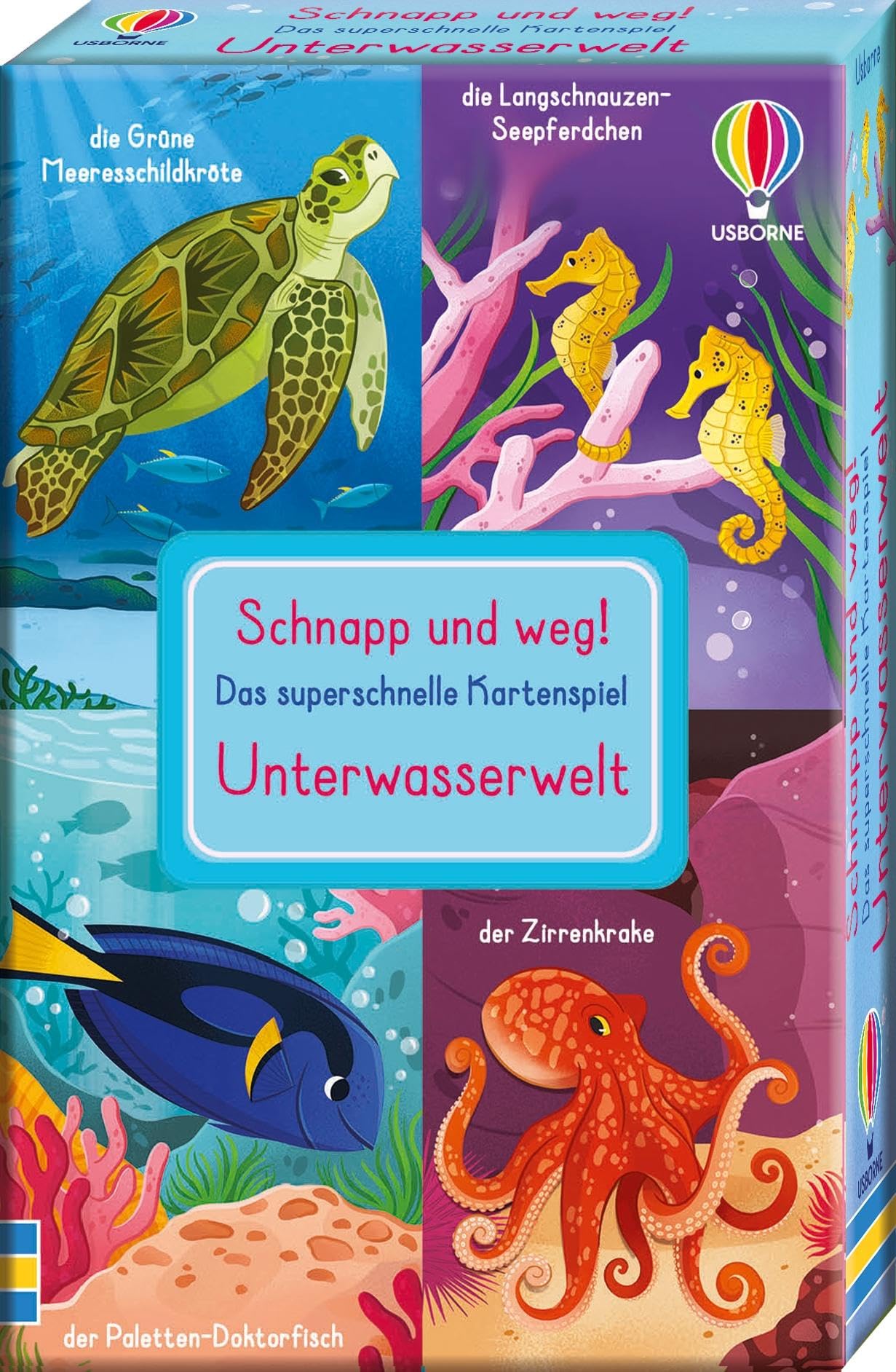 Schnapp und weg! Das superschnelle Kartenspiel: Unterwasserwelt: Kartenspiel-Set mit Meerestieren – trainiert das Reaktionsvermögen – ab 3 Jahren