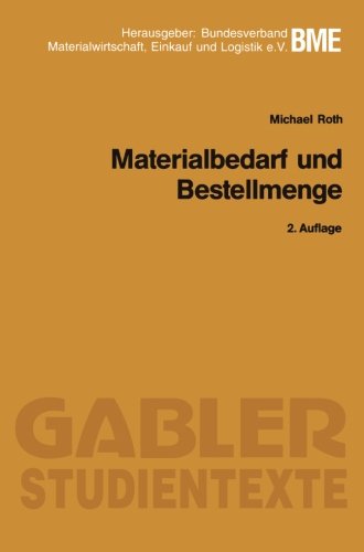 Materialbedarf und Bestellmenge (Gabler-Studientexte) (German Edition)