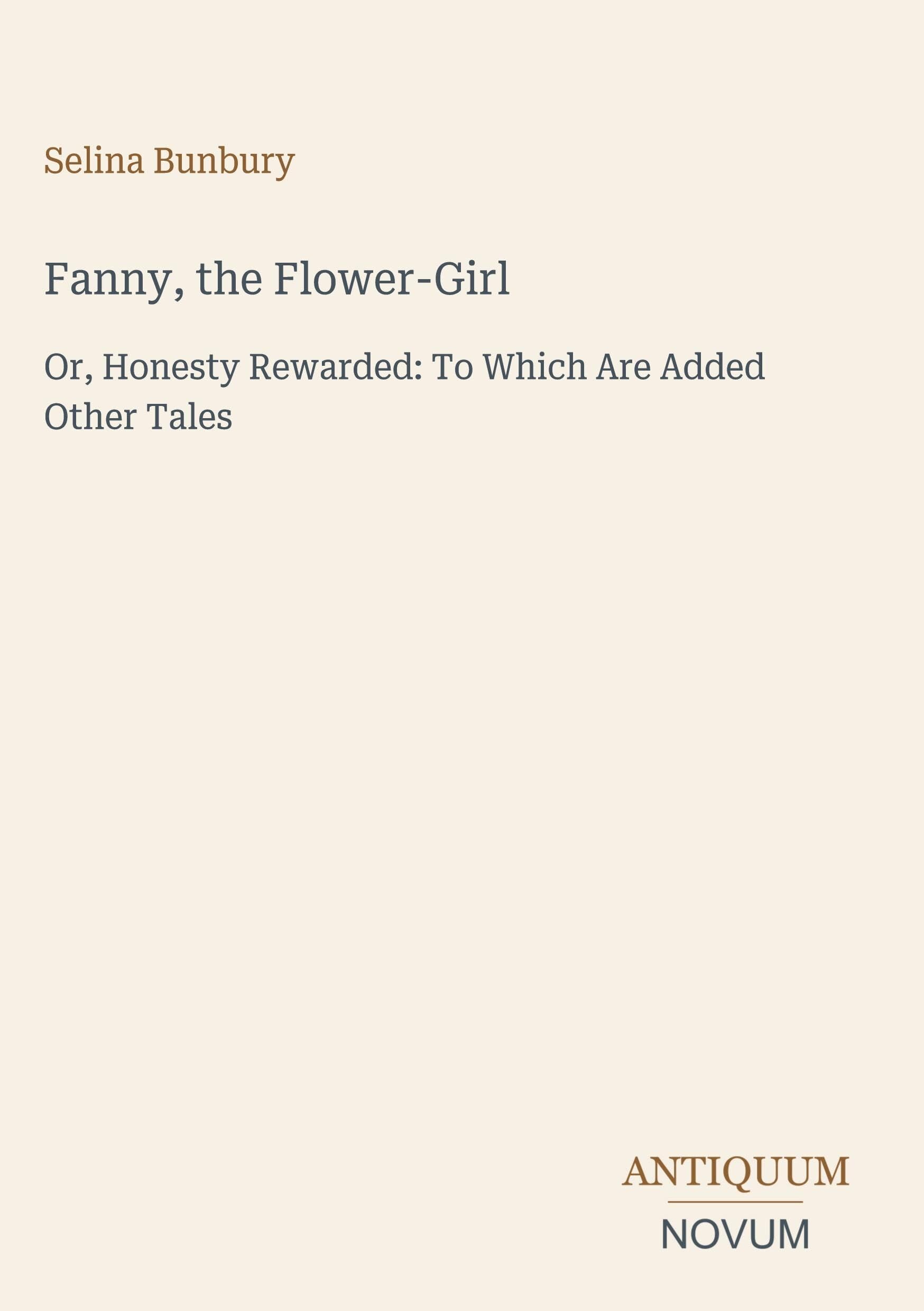 Fanny, the Flower-Girl