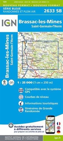 Brassac-les-Mines St-Germain-l'Herm 1:25 000