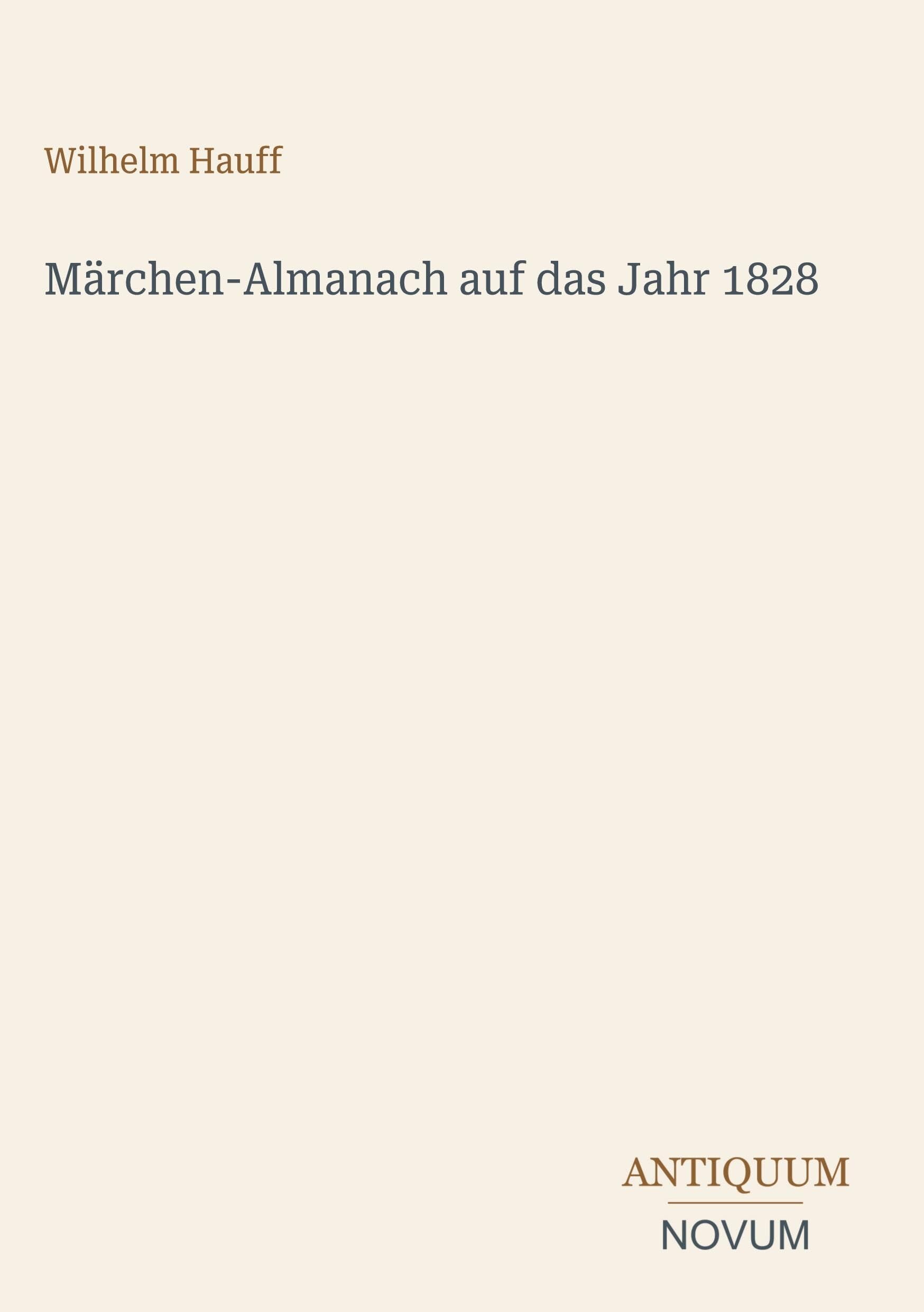 Märchen-Almanach auf das Jahr 1828