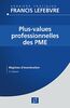 Plus-values professionnelles des PME: Régimes d'exonérations