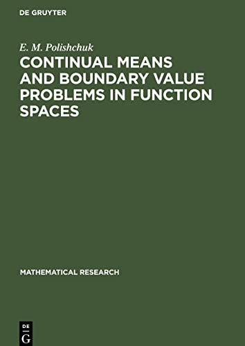 Continual Means and Boundary Value Problems in Function Spaces