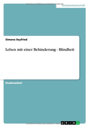 Leben mit einer Behinderung - Blindheit