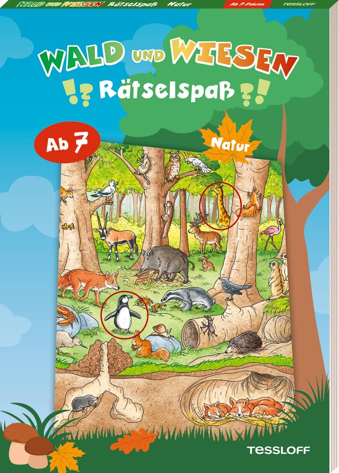 Wald-und-Wiesen-Rätselspaß. Natur: Rätseln für Kinder ab 7 Jahren (Rätsel, Spaß, Spiele)