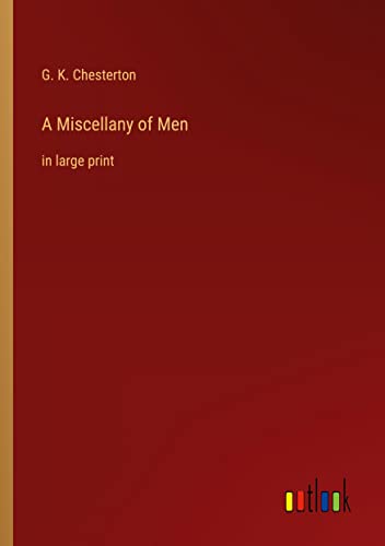 A Miscellany of Men: in large print