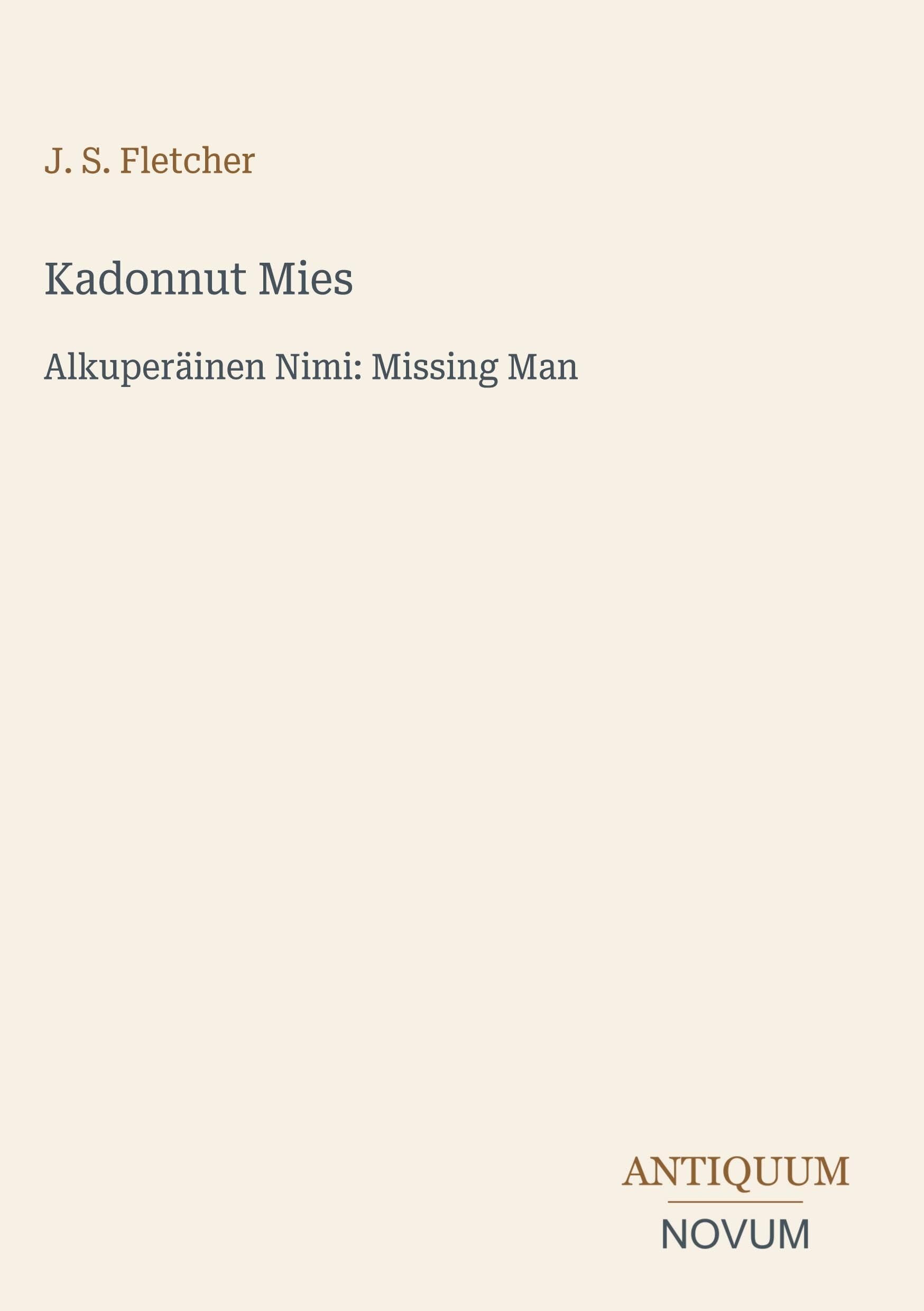 Kadonnut Mies